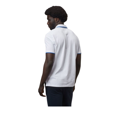 Blauer Polo Polo Uomo con bordino a contrasto Bianco - Francavilla Moda