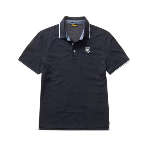 Blauer Polo Polo Uomo con bordino a contrasto Blu P24-BLAUERBLUT02205006817-888-M - Francavilla Moda