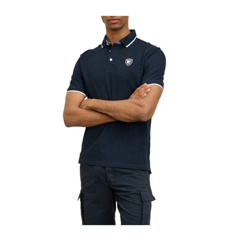 Blauer Polo Polo Uomo Damon con logo Blu P25 - BLAUERBLUT02310006817 - 888 - XXS - Francavilla Moda