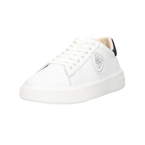 BLAUER Sneakers Sneakers Uomo con logo applicato White navy - Francavilla Moda