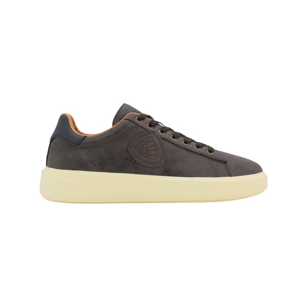 BLAUER Sneakers Sneakers Uomo Marrone con logo Brown navy - Francavilla Moda