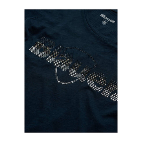 Blauer T-shirt T-shirt Donna Graham logo strass XS P25 - BLAUERBLDH02372005707 - 888 - XS - Francavilla Moda