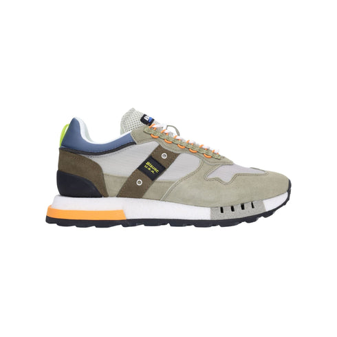 BLAUER Sneakers Uomo Sneakers bassa Heron Verde arancio - Francavilla Moda