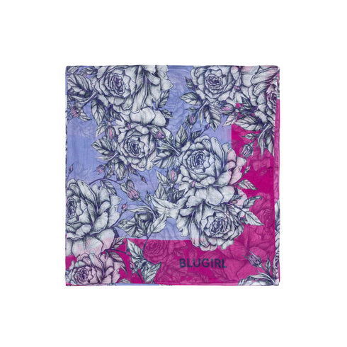 Blugirl by Blumarine Foulard Foulard Donna fantasia floreale Lavanda - Francavilla Moda