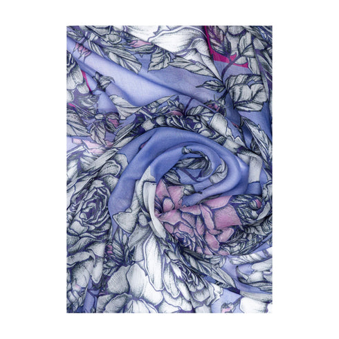Blugirl by Blumarine Foulard Foulard Donna fantasia floreale Lavanda - Francavilla Moda