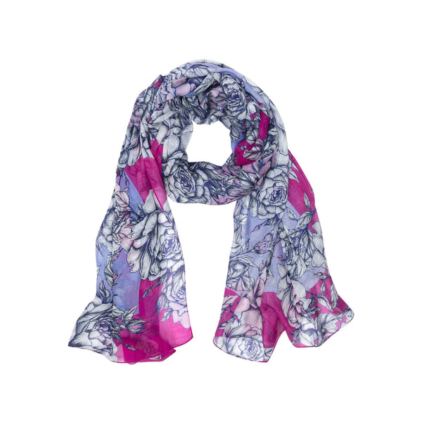 Blugirl by Blumarine Foulard Foulard Donna fantasia floreale Lavanda - Francavilla Moda