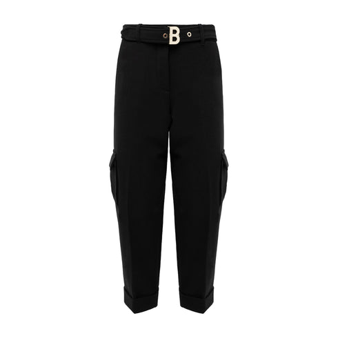 Blugirl by Blumarine Pantaloni Pantalone Donna cargo con cinta Nero A24 - BLUGIRLRF4074T3190 - 22222 - 40 - Francavilla Moda