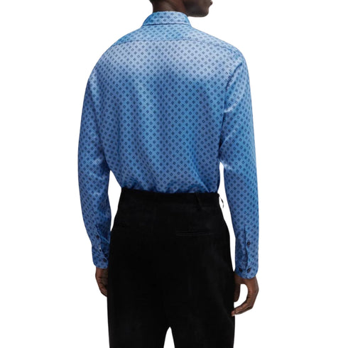 Boss Camicia ml Camicia Uomo con colletto stile Kent Bianco - Francavilla Moda