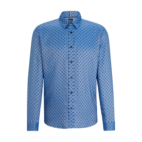 Boss Camicia ml Camicia Uomo con colletto stile Kent Bianco - Francavilla Moda