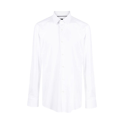Boss Camicia elegante Camicia Uomo P-Hanke a tinta unita Bianco - Francavilla Moda