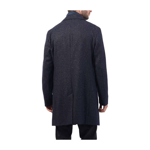 BOSS Cappotto Cappotto Uomo slim in tweed Dark blue - Francavilla Moda