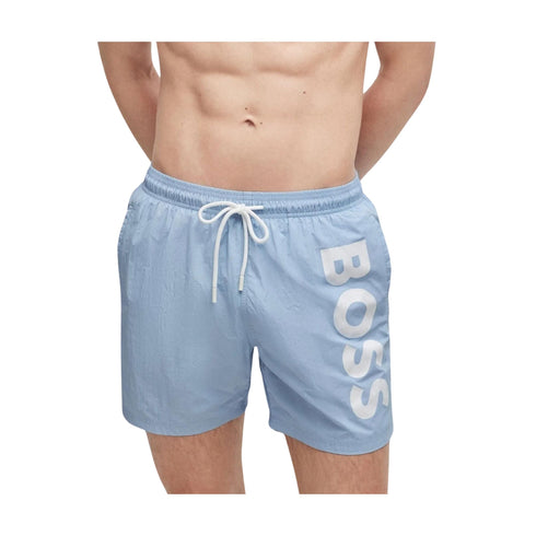 Boss Costume Costume Uomo Octopus maxi logo Celeste P24-BOSS50515296-450-S - Francavilla Moda