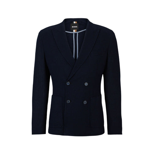 Boss Giacca da uomo Giacca Uomo doppiopetto slim fit Blu - Francavilla Moda