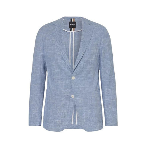 Boss Giacca da uomo Giacca Uomo monopetto con tasche Celeste P24-BOSS50514665-423-50 - Francavilla Moda