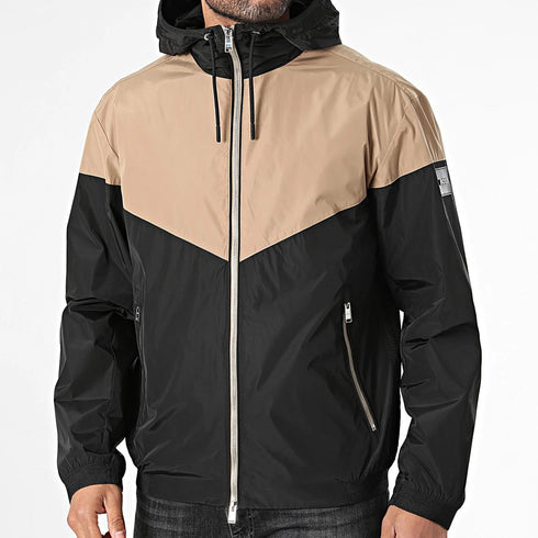 Boss Giacca impermeabile Giubbino Uomo Cireno1 Nero cammello - Francavilla Moda