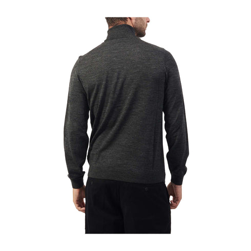 BOSS Pullover Maglia Uomo a collo alto in lana Grigio scuro A24 - BOSS50468262 - 002 - M - Francavilla Moda