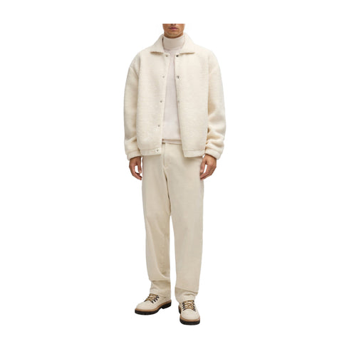 BOSS Pullover Maglia Uomo a collo alto in lana Open white A24 - BOSS50468262 - 131 - M - Francavilla Moda