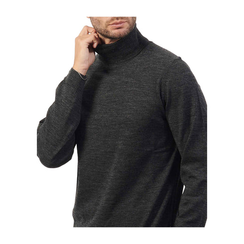 BOSS Pullover Maglia Uomo a collo alto in lana Grigio scuro A24 - BOSS50468262 - 002 - M - Francavilla Moda