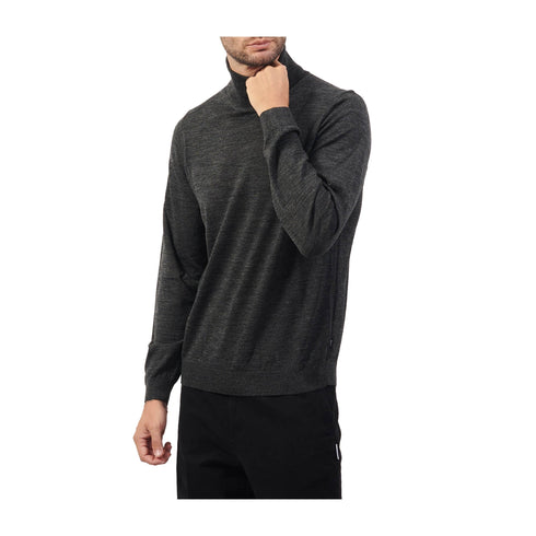BOSS Pullover Maglia Uomo a collo alto in lana Grigio scuro A24 - BOSS50468262 - 002 - M - Francavilla Moda