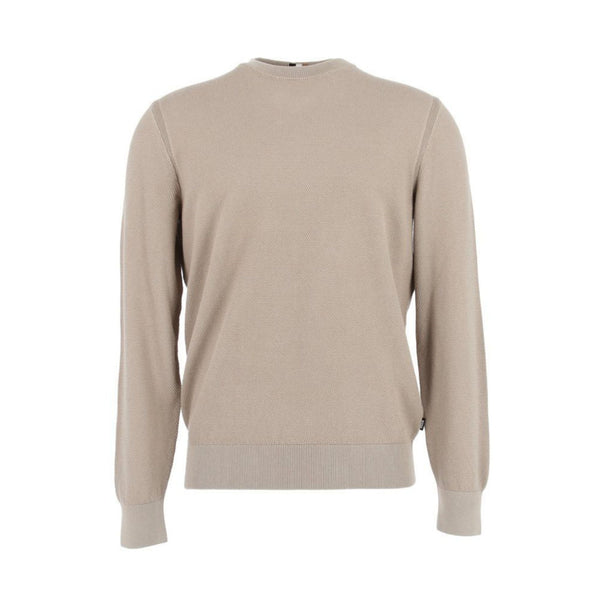 Boss Maglia Maglia Uomo a girocollo in cotone Beige - Francavilla Moda