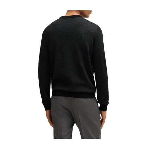 BOSS Pullover Maglia Uomo con motivo jacquard Black A24 - BOSS50526845 - 001 - S - Francavilla Moda