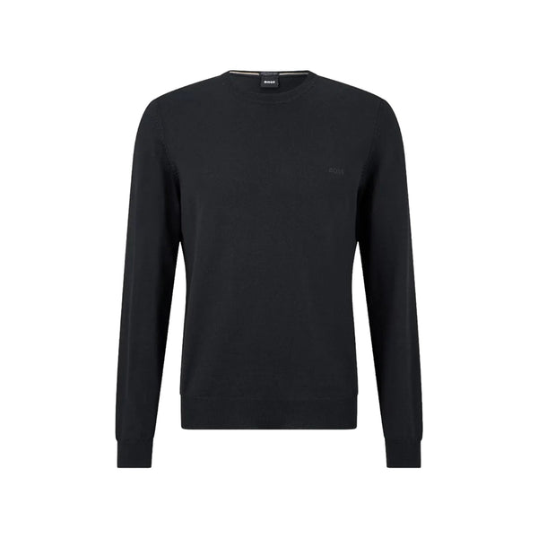 BOSS Pullover Maglia Uomo con ricamo in tono colore Black A24 - BOSS50476364 - 001 - M - Francavilla Moda
