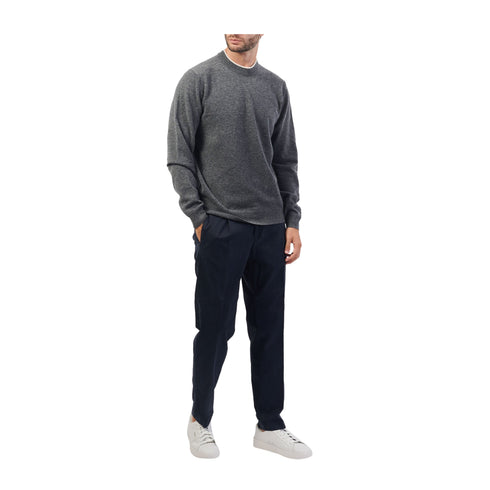 BOSS Pullover Maglia Uomo Ebacio in lana Medium Grey A24 - BOSS50526844 - 030 - M - Francavilla Moda