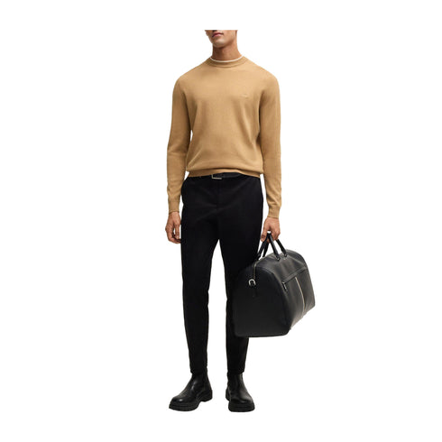 BOSS Pullover Maglia Uomo Ebacio in lana Cammello A24 - BOSS50526844 - 260 - M - Francavilla Moda