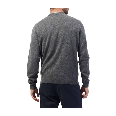 BOSS Pullover Maglia Uomo Ebacio in lana Medium Grey A24 - BOSS50526844 - 030 - M - Francavilla Moda