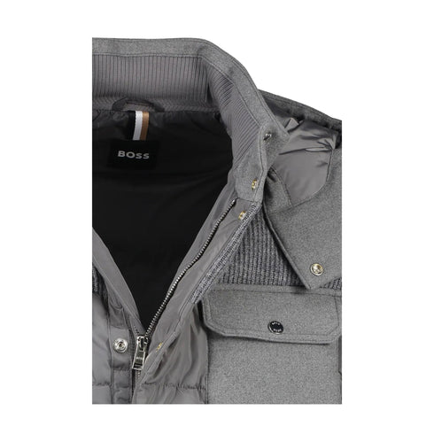 BOSS Piumino corto Piumino Uomo con tasche sul petto Medium grey - Francavilla Moda