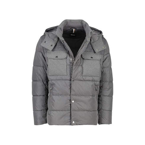 BOSS Piumino corto Piumino Uomo con tasche sul petto Medium grey - Francavilla Moda