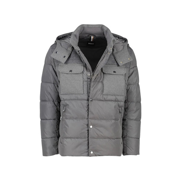 BOSS Piumino corto Piumino Uomo con tasche sul petto Medium grey - Francavilla Moda