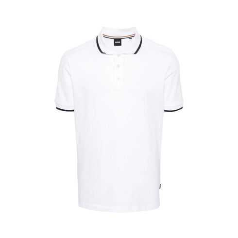 Boss Polo Polo Uomo modello Parlay 190 Bianco P24-BOSS50494697-101-S - Francavilla Moda
