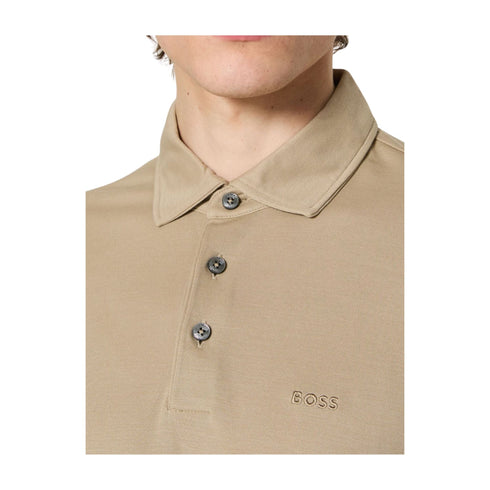 Boss Polo Polo Uomo modello Press 55 Beige - Francavilla Moda