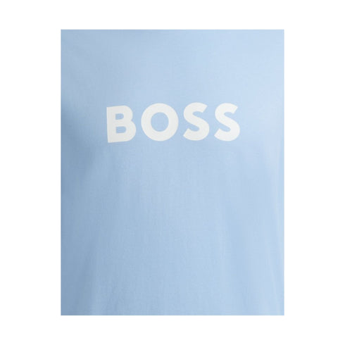 Boss T-shirt T-shirt Uomo con stampa logo frontale Celeste P24-BOSS50503276-450-S - Francavilla Moda