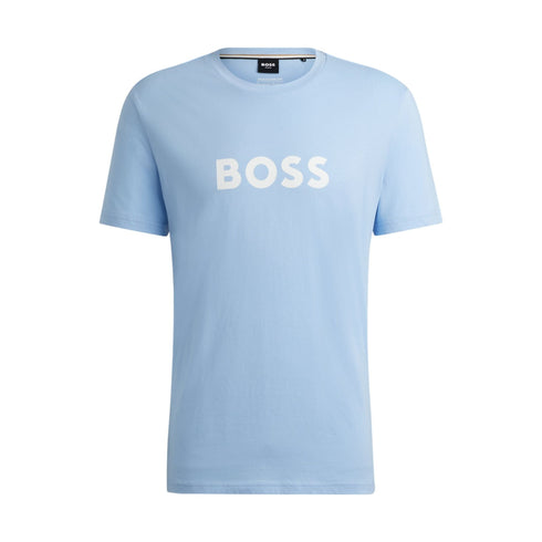 Boss T-shirt T-shirt Uomo con stampa logo frontale Celeste P24-BOSS50503276-450-S - Francavilla Moda