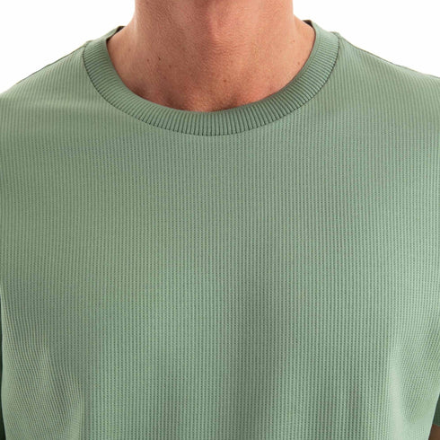 Boss T - shirt T - shirt Uomo Tiburt a nido d'ape Salvia - Francavilla Moda