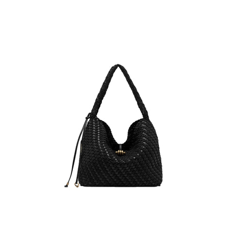 Borsa Donna modello Aurelie in pelle intrecciata, con manico a spalla e tracolla