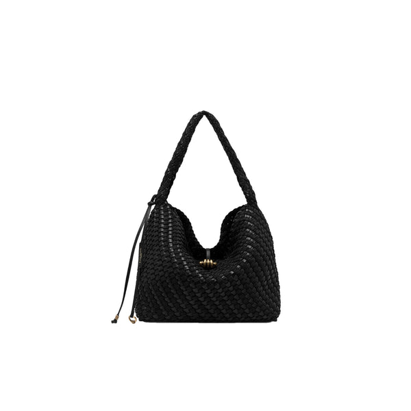 Borsa Donna modello Aurelie in pelle intrecciata, con manico a spalla e tracolla