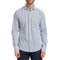 Camicia Uomo Classica in tessuto tecnico bianco e blu