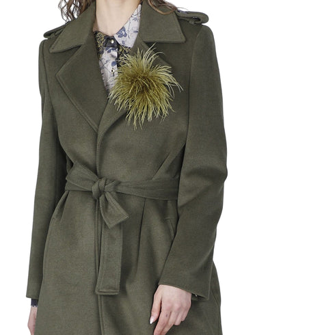 CAFENOIR Cappotto Cappotto lungo in stile vestaglia militare 40 - Francavilla Moda