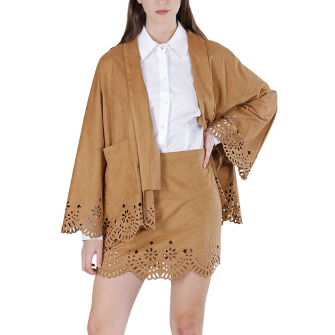 Cafènoir Kimono Kimono Donna con orlo laserato 40 - Francavilla Moda