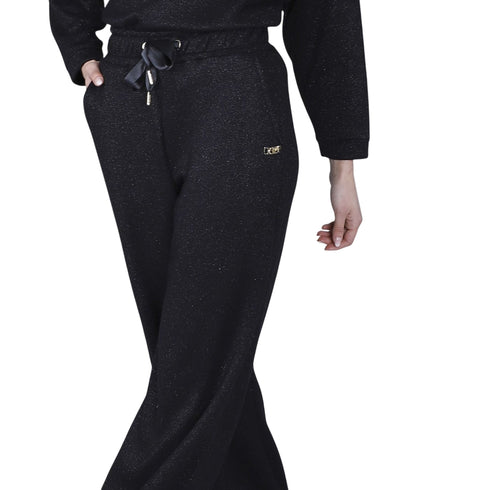 CAFENOIR Pantalone Pantaloni palazzo mano calda nero XS A25-CAFENOIRC7JF0114-N001-XS - Francavilla Moda