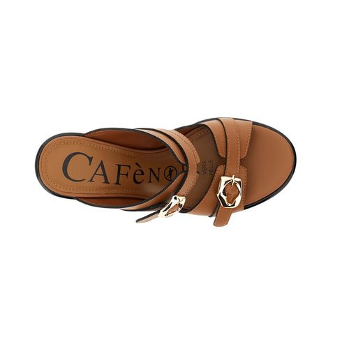 Cafènoir Sandali Sandali frate Donna effetto pelle con doppia fibbia 36 P26-CAFENOIRC1MA9955-N001-36 - Francavilla Moda