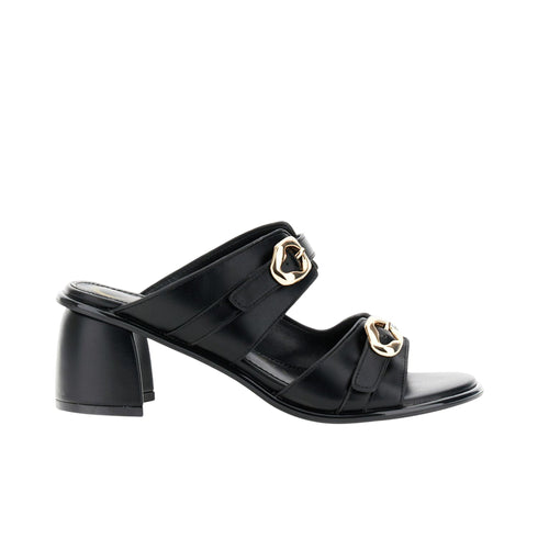 Cafènoir Sandali Sandali frate Donna effetto pelle con doppia fibbia 36 P26-CAFENOIRC1MA9955-N001-36 - Francavilla Moda