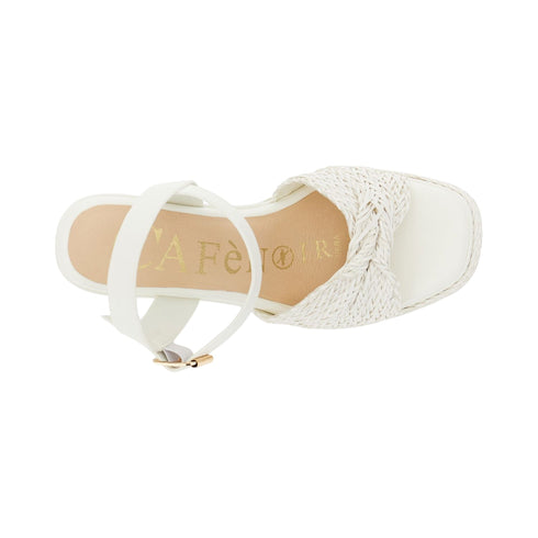 Cafènoir Sandalo Sandali su zeppa Donna con cinturino 36 P26-CAFENOIRC1GG9701-W001-36 - Francavilla Moda