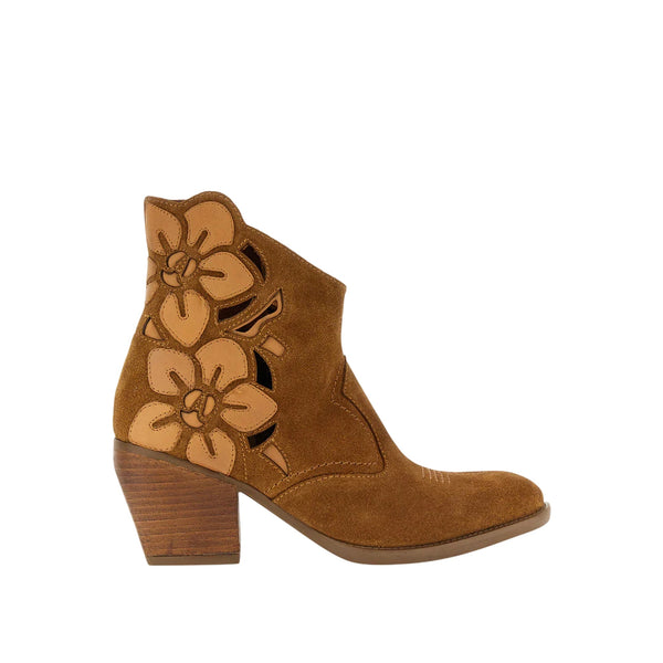 Cafènoir Stivaletto Stivaletto Donna scamosciato traforato con fiori 36 - Francavilla Moda