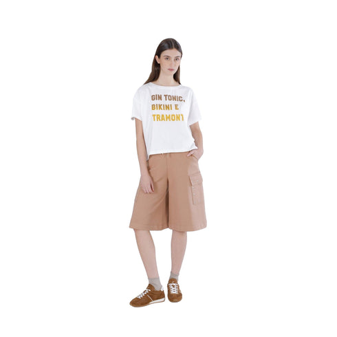 Cafènoir T-shirt T-shirt Donna con scritta frontale XS P26-CAFENOIRC7JT0273-W022-XS - Francavilla Moda