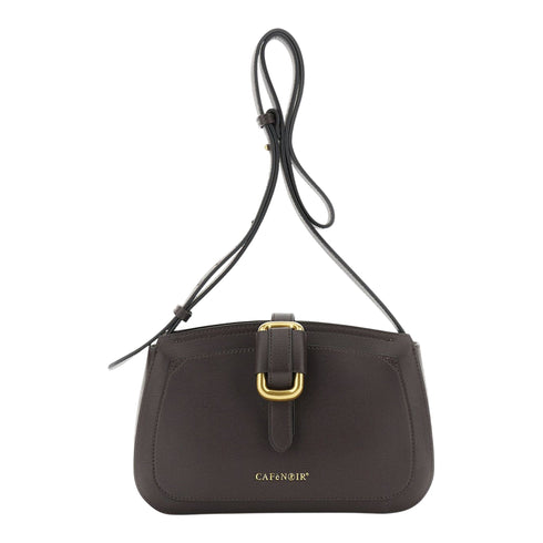 CAFENOIR Tracolla Tracolla effetto pelle saffiano con passante in metallo UNI - Francavilla Moda