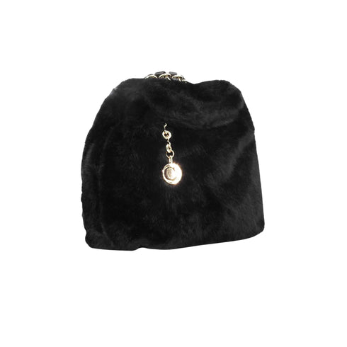 CAFENOIR Zaino Zaino morbido con dettaglio pelliccia e catena visone UNI A25-CAFENOIRC3NB0905-N001-UNI - Francavilla Moda